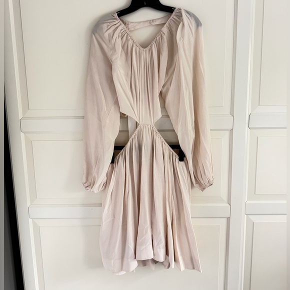 LPA Ivory Allard Long Sleeve Mini Dress Size Large 41266 - Picture 6 of 15